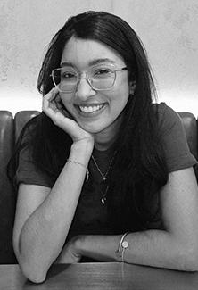 Profile picture of an person in black and white